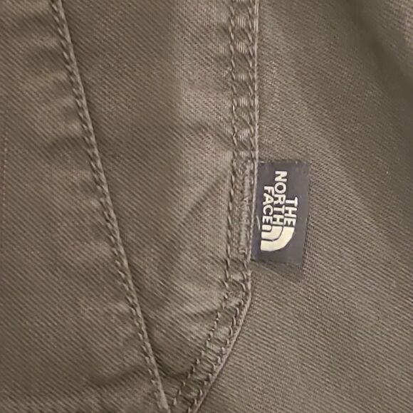 The‎ North face army green cotton tie Bermuda shorts size 6 - Picture 7 of 8